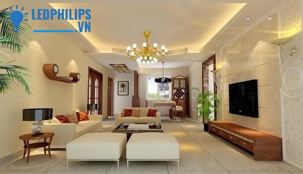 Đèn LED dây hắt trần phòng khách